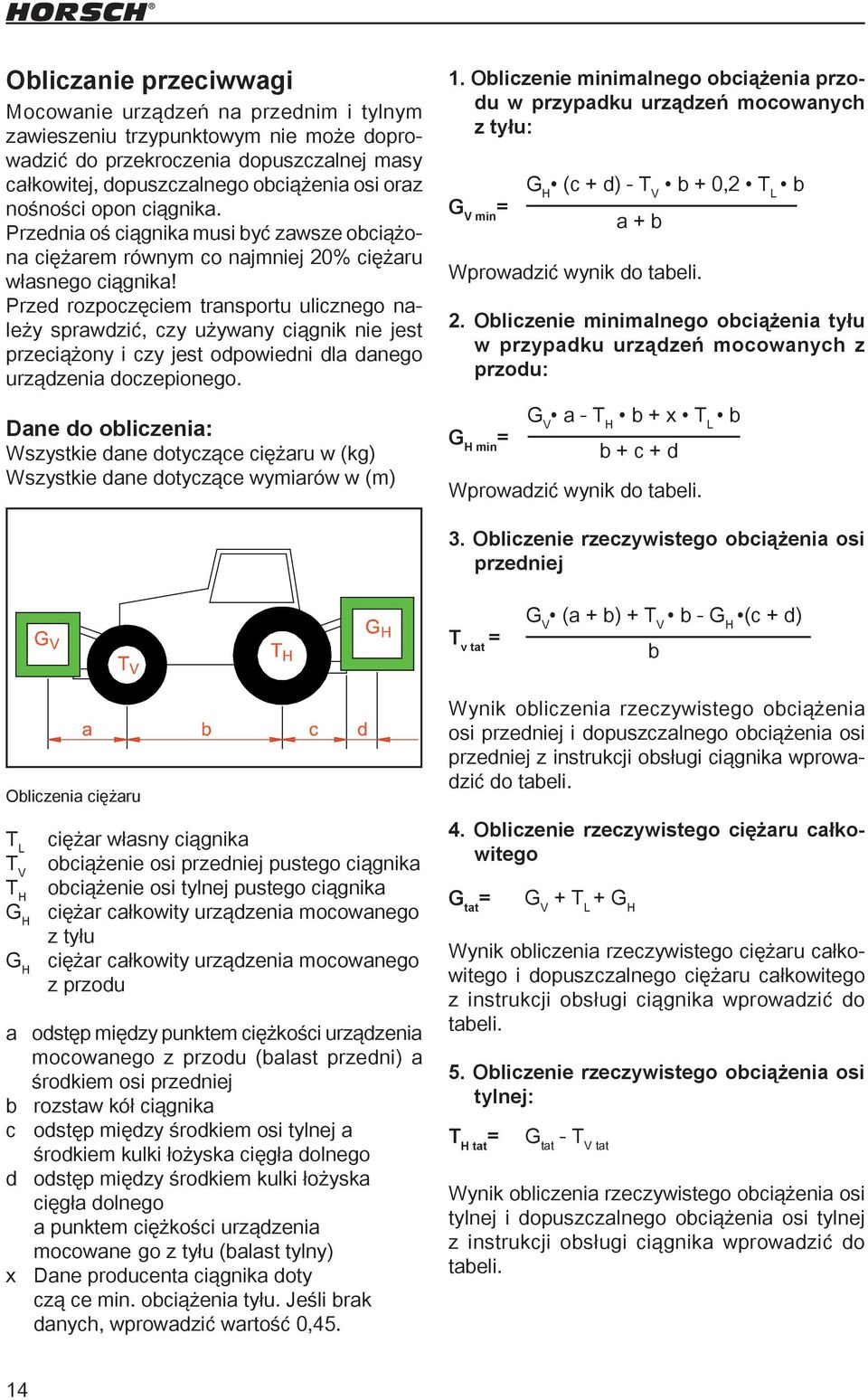 Przed rozpoczęciem transportu ulicznego należy sprawdzić, czy używany ciągnik nie jest przeciążony i czy jest odpowiedni dla danego urządzenia doczepionego.