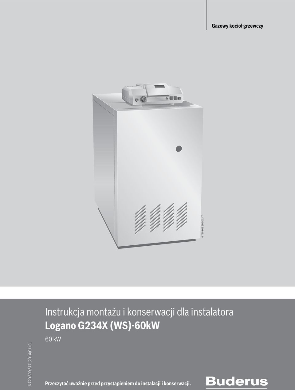 konserwacji dla instalatora Logano G34X (WS)-60kW 60