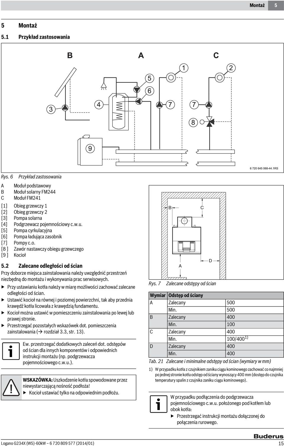 o. [8 ] Zawór nastawczy obiegu grzewczego [9 ] Kocioł 5.