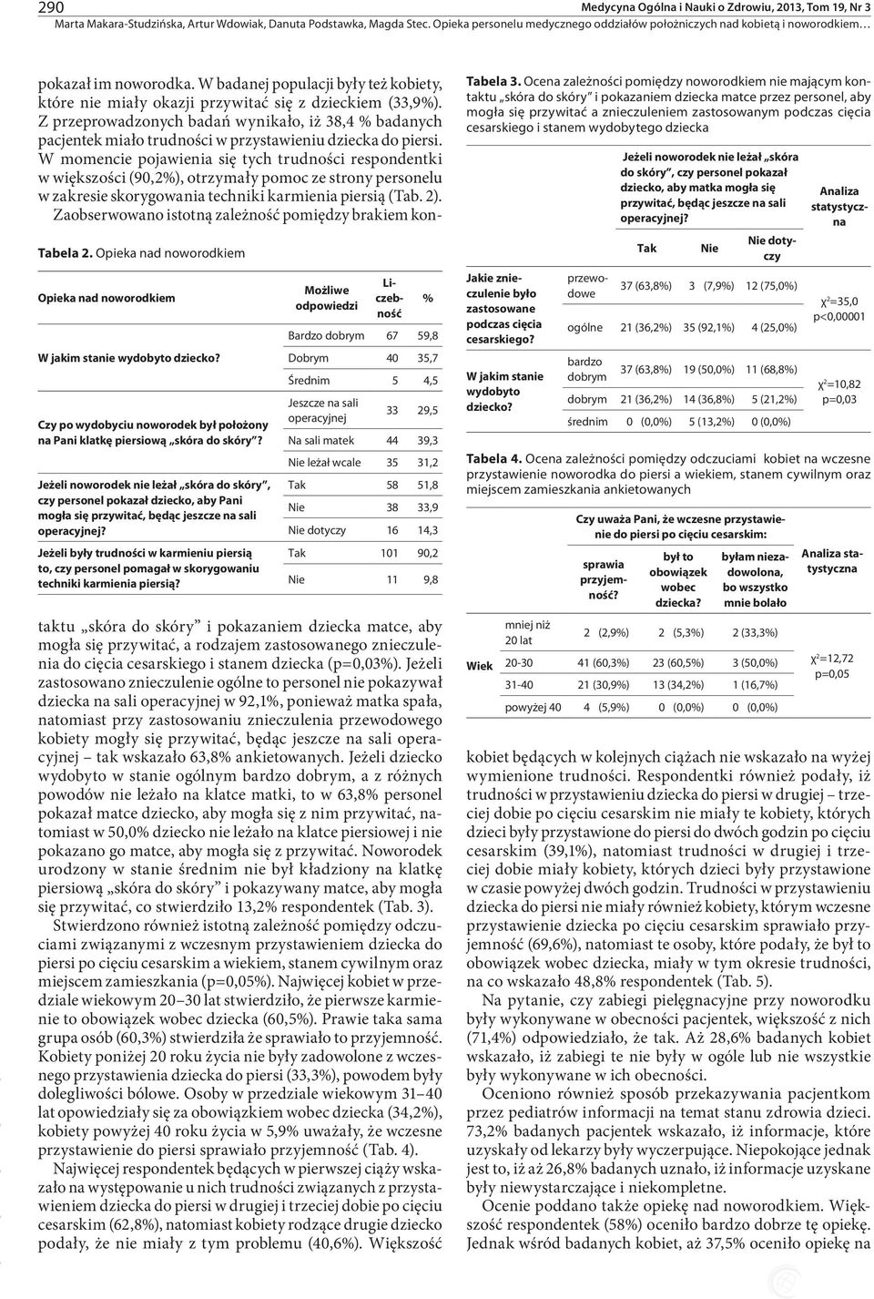 Jeżeli noworodek nie leżał skóra do skóry, czy personel pokazał dziecko, aby Pani mogła się przywitać, będąc jeszcze na sali operacyjnej?