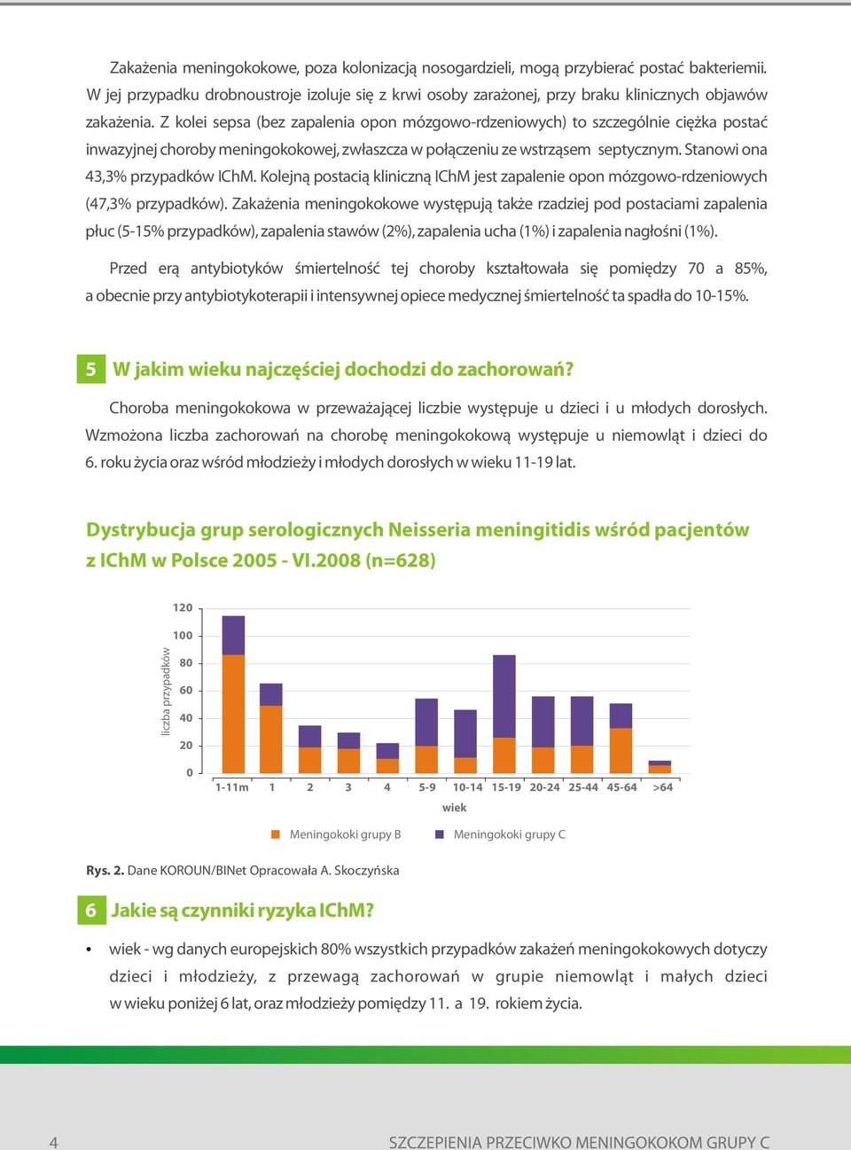 Stanowi ona 43,3% przypadków IChM. Kolejną postacią kliniczną IChM jest zapalenie opon mózgowo-rdzeniowych (47,3% przypadków).