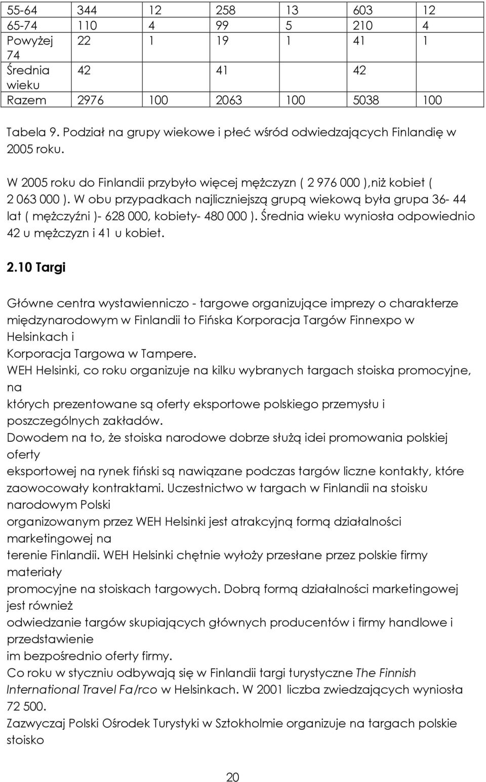 W obu przypadkach najliczniejszą grupą wiekową była grupa 36-44 lat ( męŝczyźni )- 628 000, kobiety- 480 000 ). Średnia wieku wyniosła odpowiednio 42 u męŝczyzn i 41 u kobiet. 2.