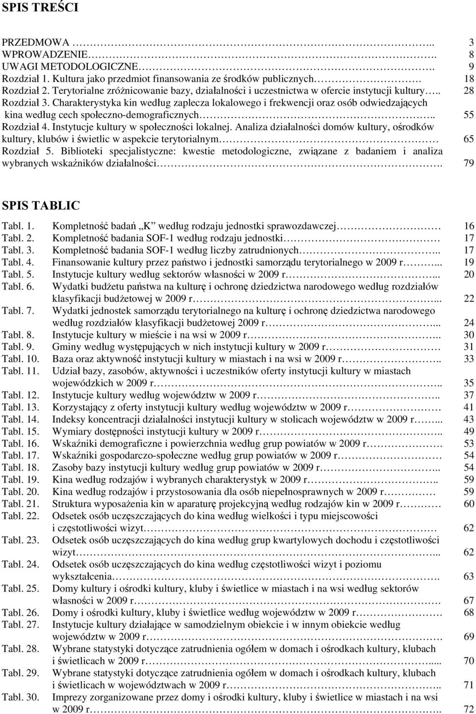 Charakterystyka kin według zaplecza lokalowego i frekwencji oraz osób odwiedzających kina według cech społeczno-demograficznych.. 55 Rozdział 4. Instytucje kultury w społeczności lokalnej.