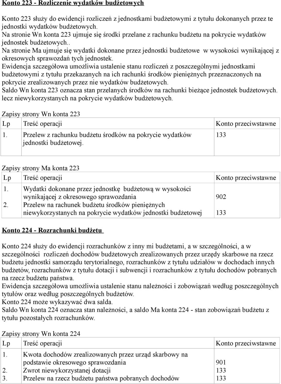 . Na stronie Ma ujmuje się wydatki dokonane przez jednostki budżetowe w wysokości wynikającej z okresowych sprawozdań tych jednostek.