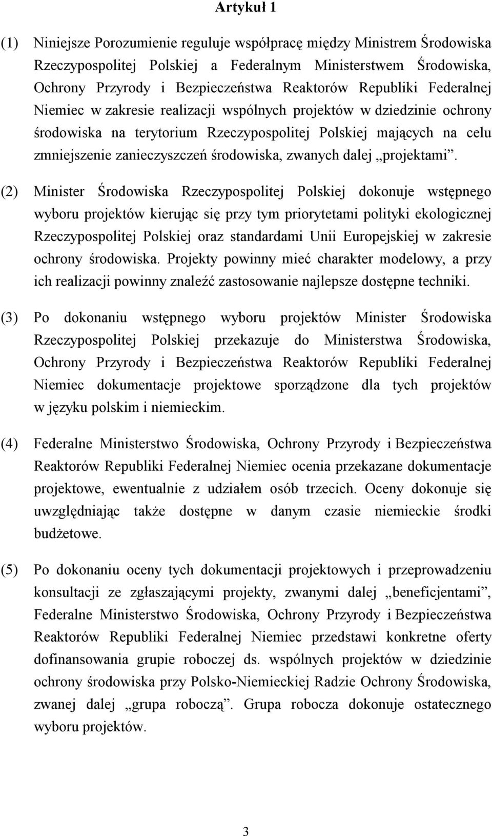 zwanych dalej projektami.