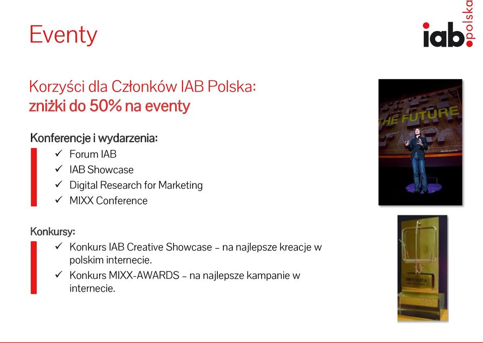 Marketing MIXX Conference Konkursy: Konkurs IAB Creative Showcase na