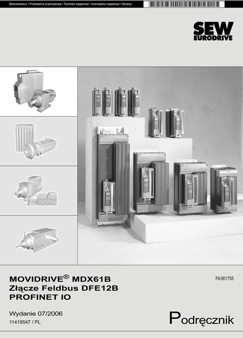 MOVIDRIVE MDX61B Złącze Feldbus DFE12B