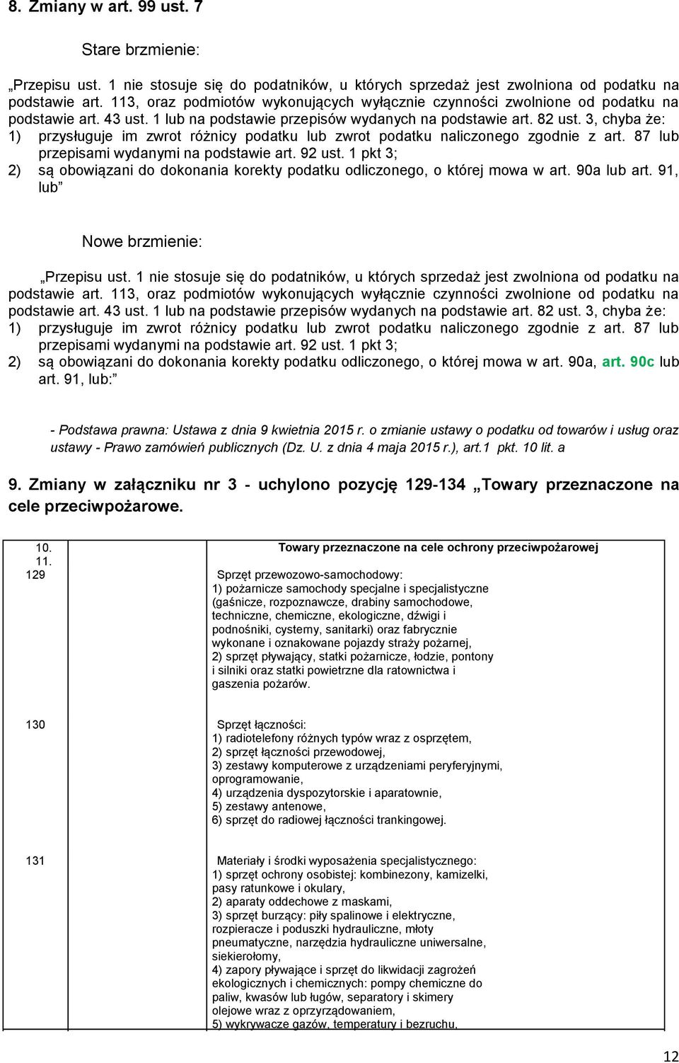 3, chyba że: 1) przysługuje im zwrot różnicy podatku lub zwrot podatku naliczonego zgodnie z art. 87 lub przepisami wydanymi na podstawie art. 92 ust.