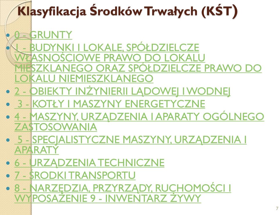 MASZYNY ENERGETYCZNE 4 - MASZYNY, URZĄDZENIA I APARATY OGÓLNEGO ZASTOSOWANIA 5 - SPECJALISTYCZNE MASZYNY, URZĄDZENIA