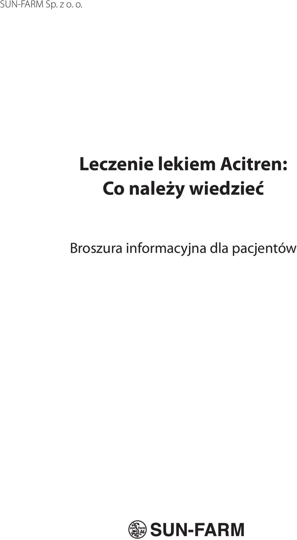 wiedzieć Broszura