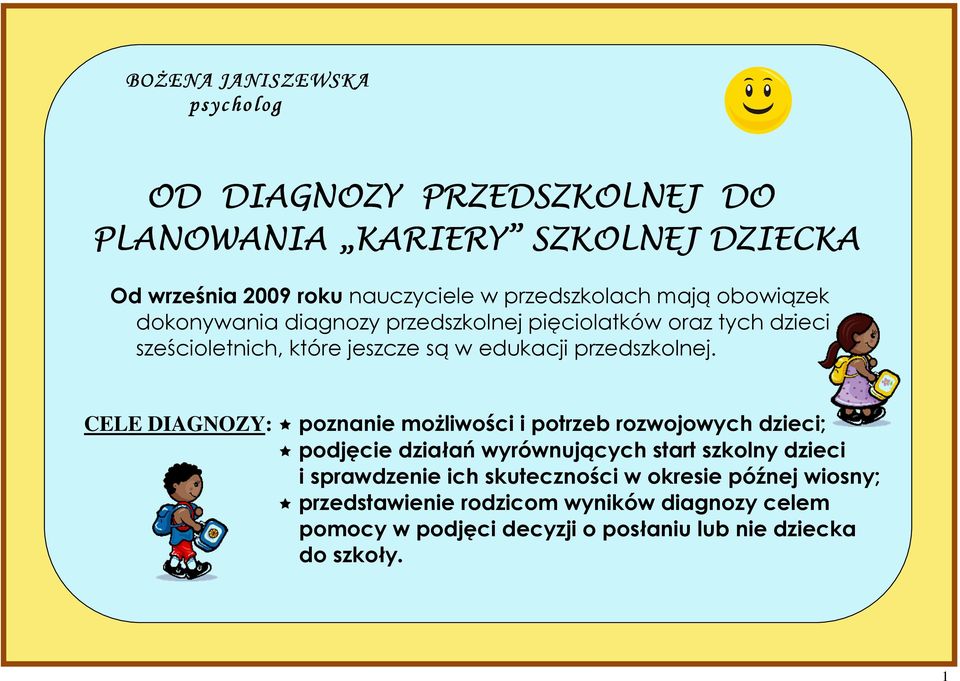 przedszkolnej.