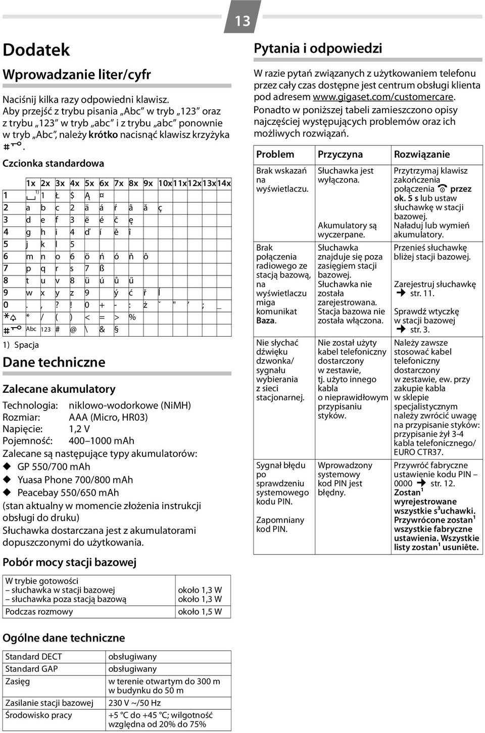 Czcionka standardowa 1x 2x 3x 4x 5x 6x 7x 8x 9x 10x11x12x13x14x 1) 1 1 Ł $ Ą 2 a b c 2 ä á ŕ â ă ç I d e f 3 ë é č ę 4 g h i 4 ď í ě î 5 j k l 5 L m n o 6 ö ń ó ň ô M p q r s 7 ß N t u v 8 ü ú ů ű O