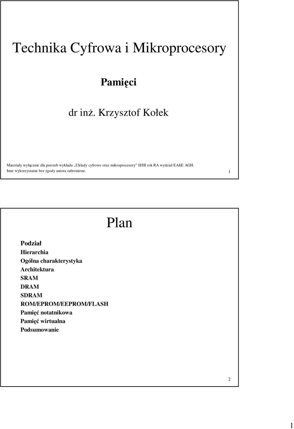 wykorzystanie bez zgody autora zabronione 1 Podział Hierarchia Ogólna charakterystyka