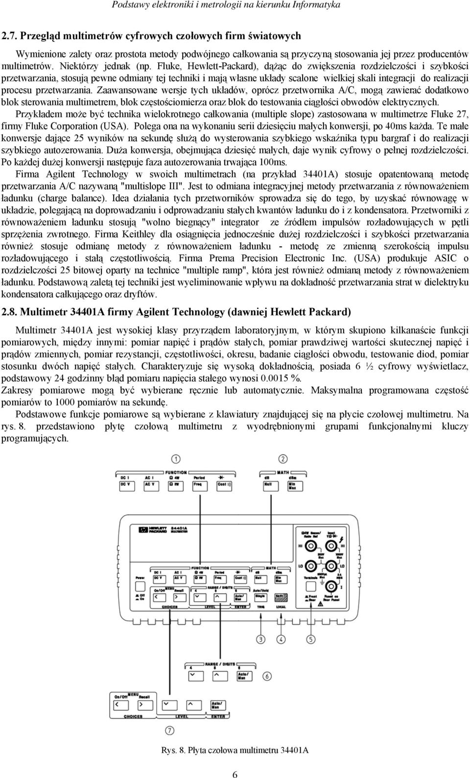 Fluke, Hewlett-Packard), dążąc do zwiększenia rozdzielczości i szybkości przetwarzania, stosują pewne odmiany tej techniki i mają własne układy scalone wielkiej skali integracji do realizacji procesu