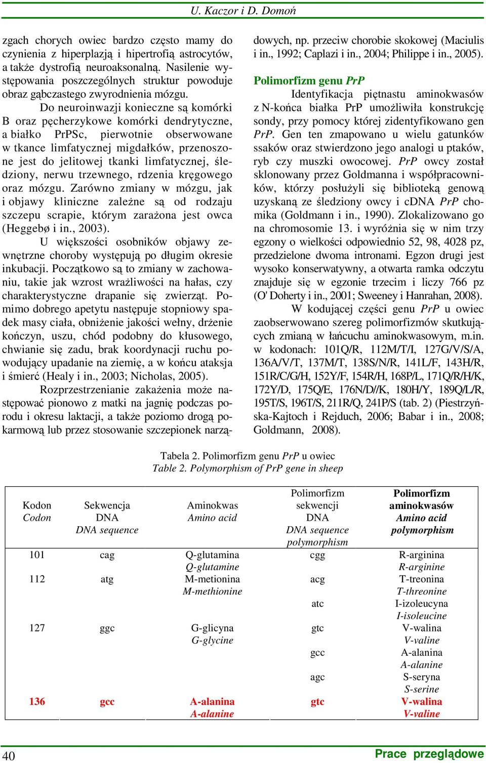 Do neuroinwazji konieczne są komórki B oraz pęcherzykowe komórki dendrytyczne, a białko PrPSc, pierwotnie obserwowane w tkance limfatycznej migdałków, przenoszone jest do jelitowej tkanki