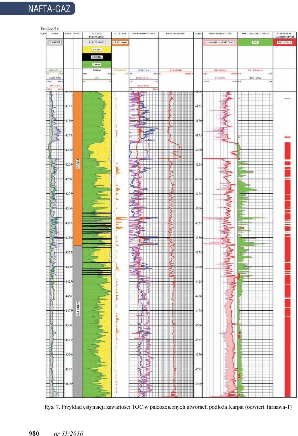 TOC w paleozoicznych utworach