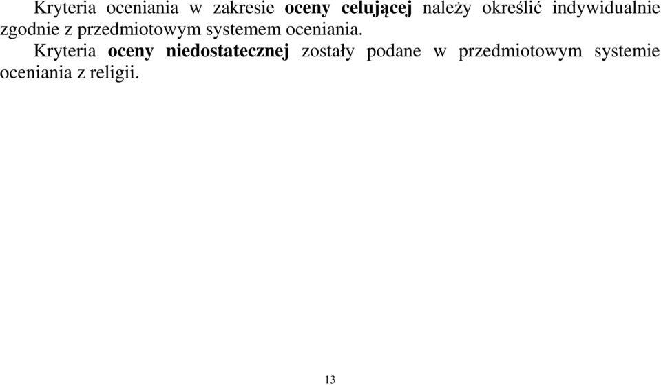 systemem oceniania.