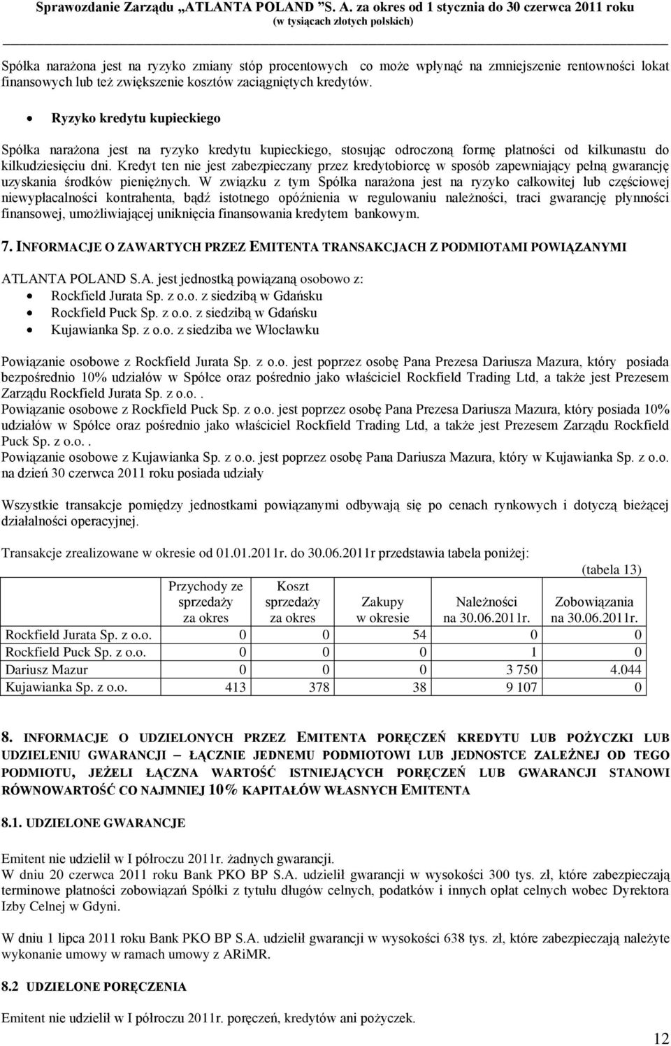 Kredyt ten nie jest zabezpieczany przez kredytobiorcę w sposób zapewniający pełną gwarancję uzyskania środków pieniężnych.