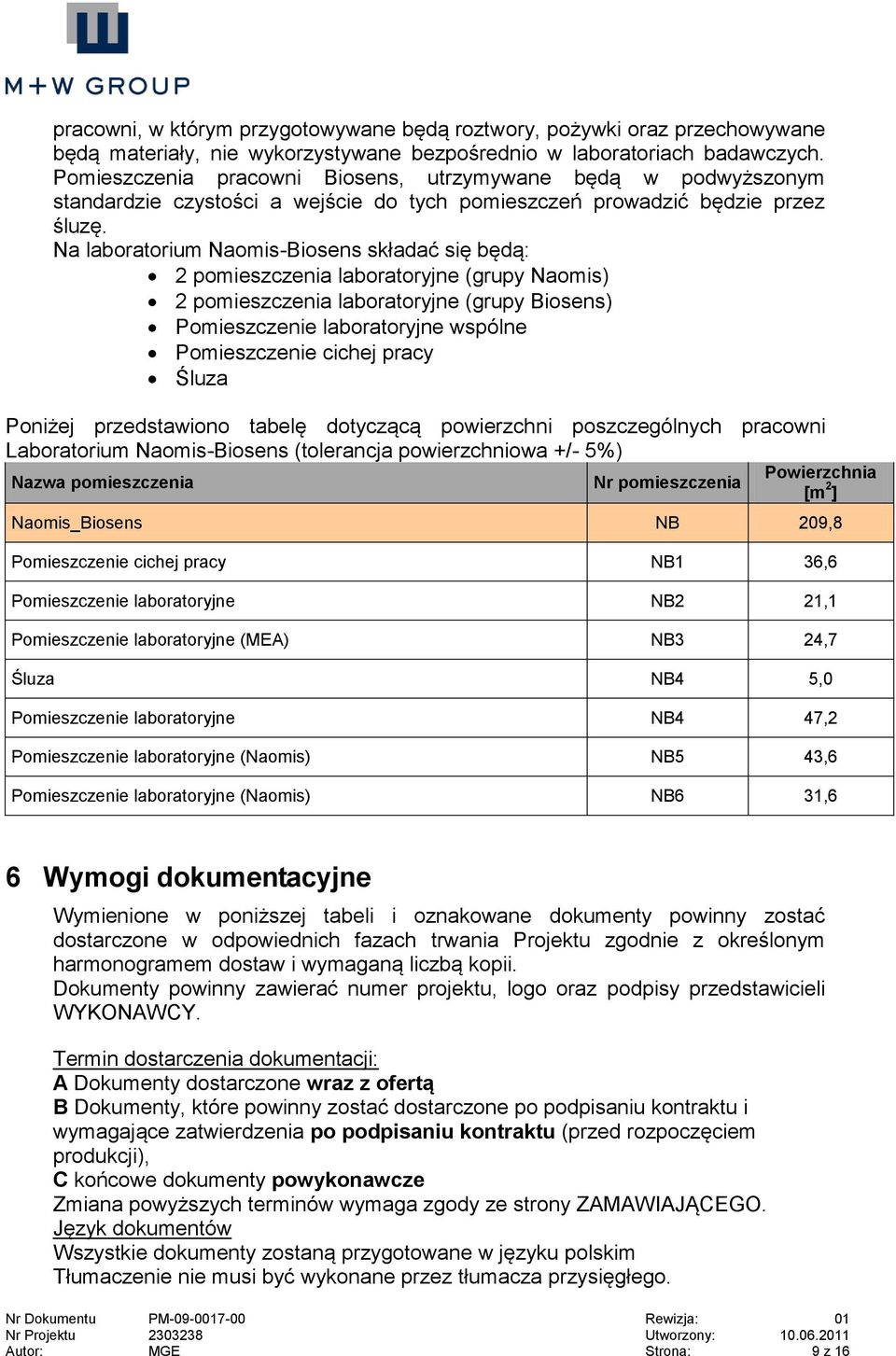 Na laboratorium Naomis-Biosens składać się będą: 2 pomieszczenia laboratoryjne (grupy Naomis) 2 pomieszczenia laboratoryjne (grupy Biosens) Pomieszczenie laboratoryjne wspólne Pomieszczenie cichej