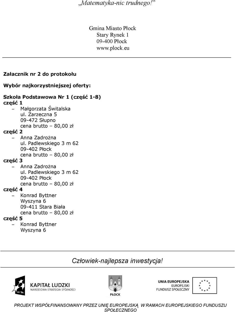 Zarzeczna 5 09-472 Słupno część 2 Anna Zadrożna ul.