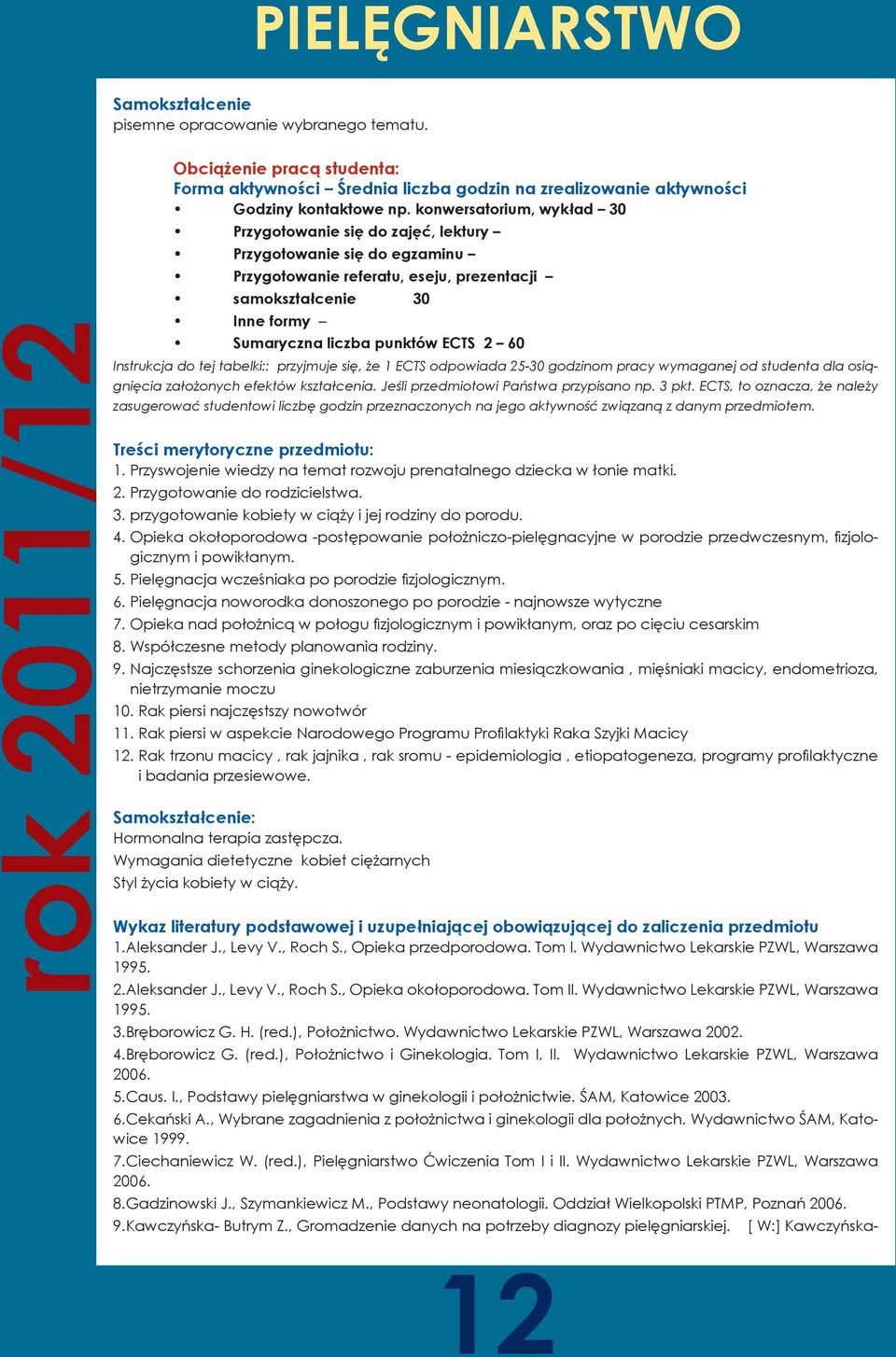 60 Instrukcja do tej tabelki:: przyjmuje się, że 1 ECTS odpowiada 25-30 godzinom pracy wymaganej od studenta dla osiągnięcia założonych efektów kształcenia. Jeśli przedmiotowi Państwa przypisano np.