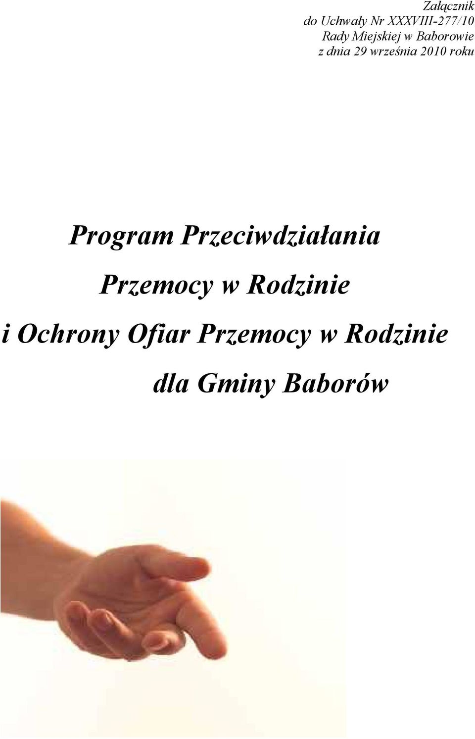 roku Program Przeciwdziałania Przemocy w