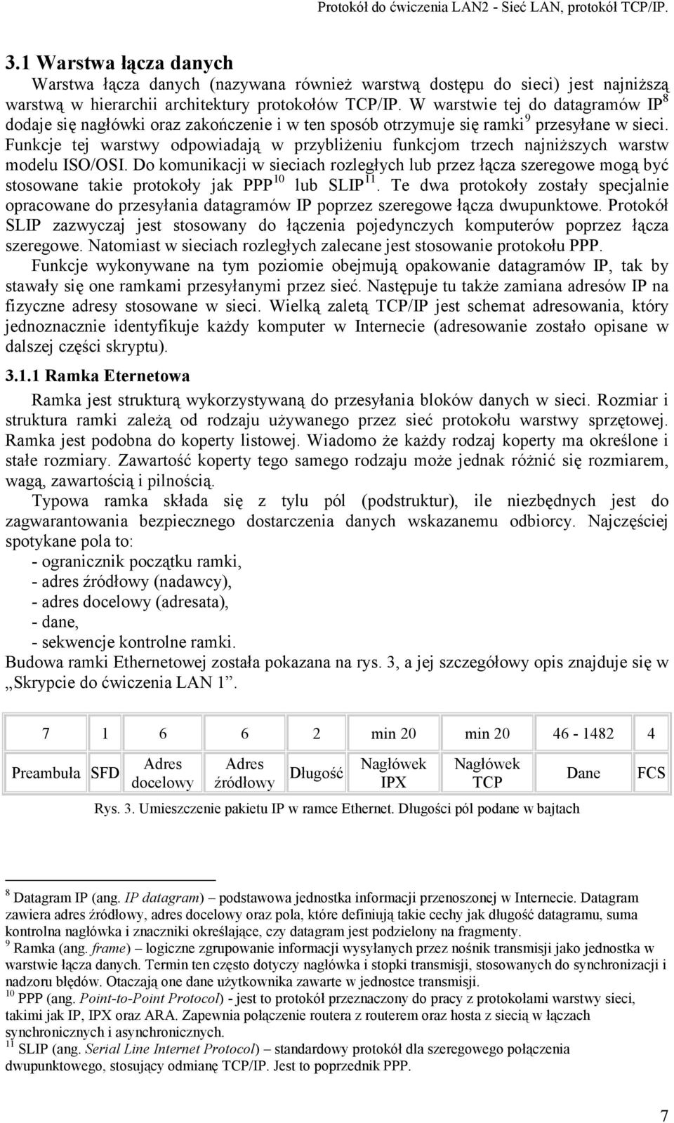 Funkcje tej warstwy odpowiadają w przybliżeniu funkcjom trzech najniższych warstw modelu ISO/OSI.