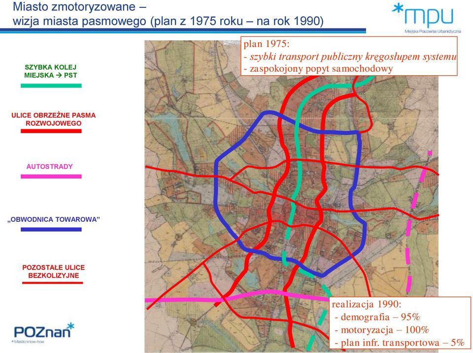 samochodowy ULICE OBRZEŻNE PASMA ROZWOJOWEGO AUTOSTRADY OBWODNICA TOWAROWA POZOSTAŁE ULICE