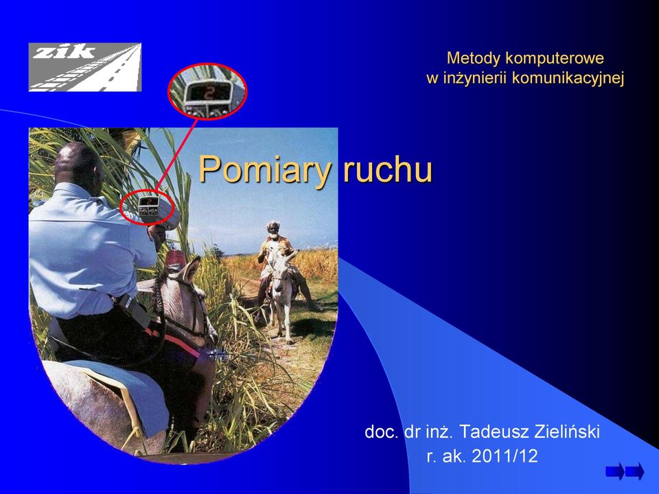 Pomiary ruchu doc. dr inż.