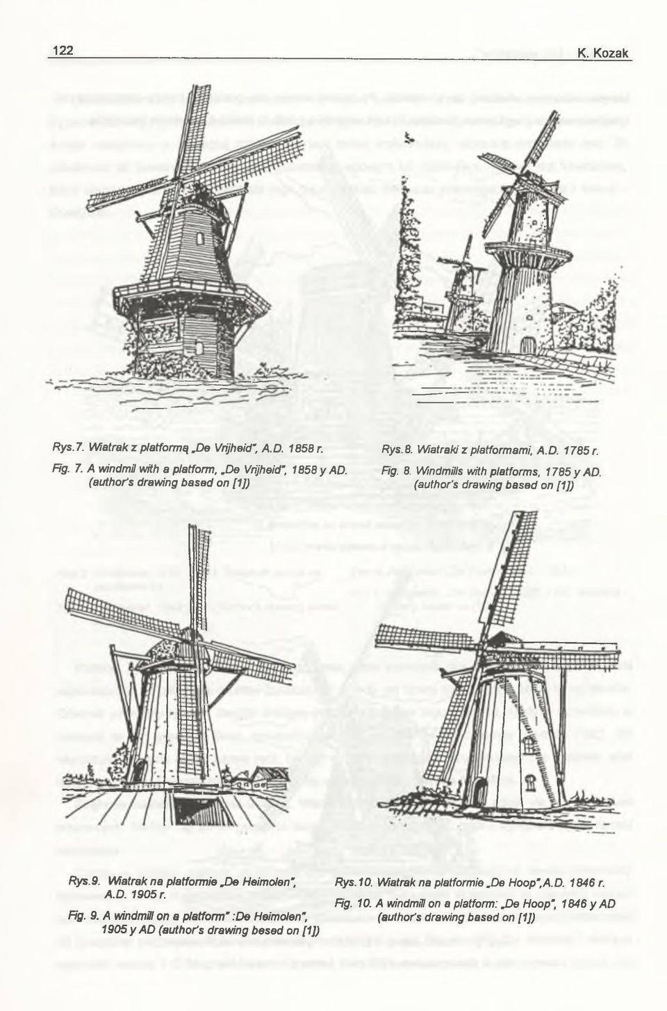 (author's drawing based on [1]) (author's drawing based on [1]) Rys.9. Wiatrak na platformie.de Heimoien", Rys.10. Wiatrak na platformie.de Hoop", A.