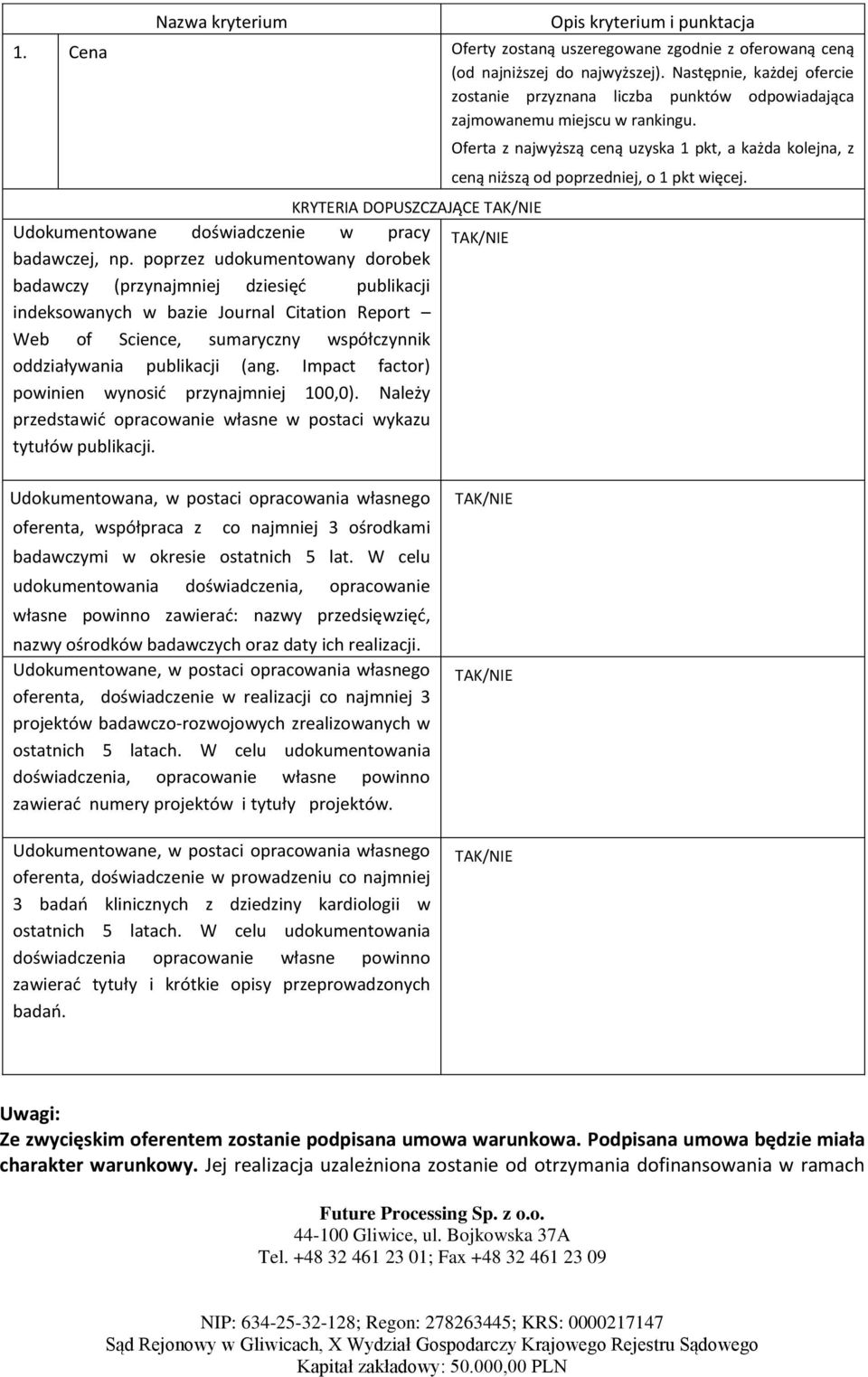 poprzez udokumentowany dorobek badawczy (przynajmniej dziesięć publikacji indeksowanych w bazie Journal Citation Report Web of Science, sumaryczny współczynnik oddziaływania publikacji (ang.