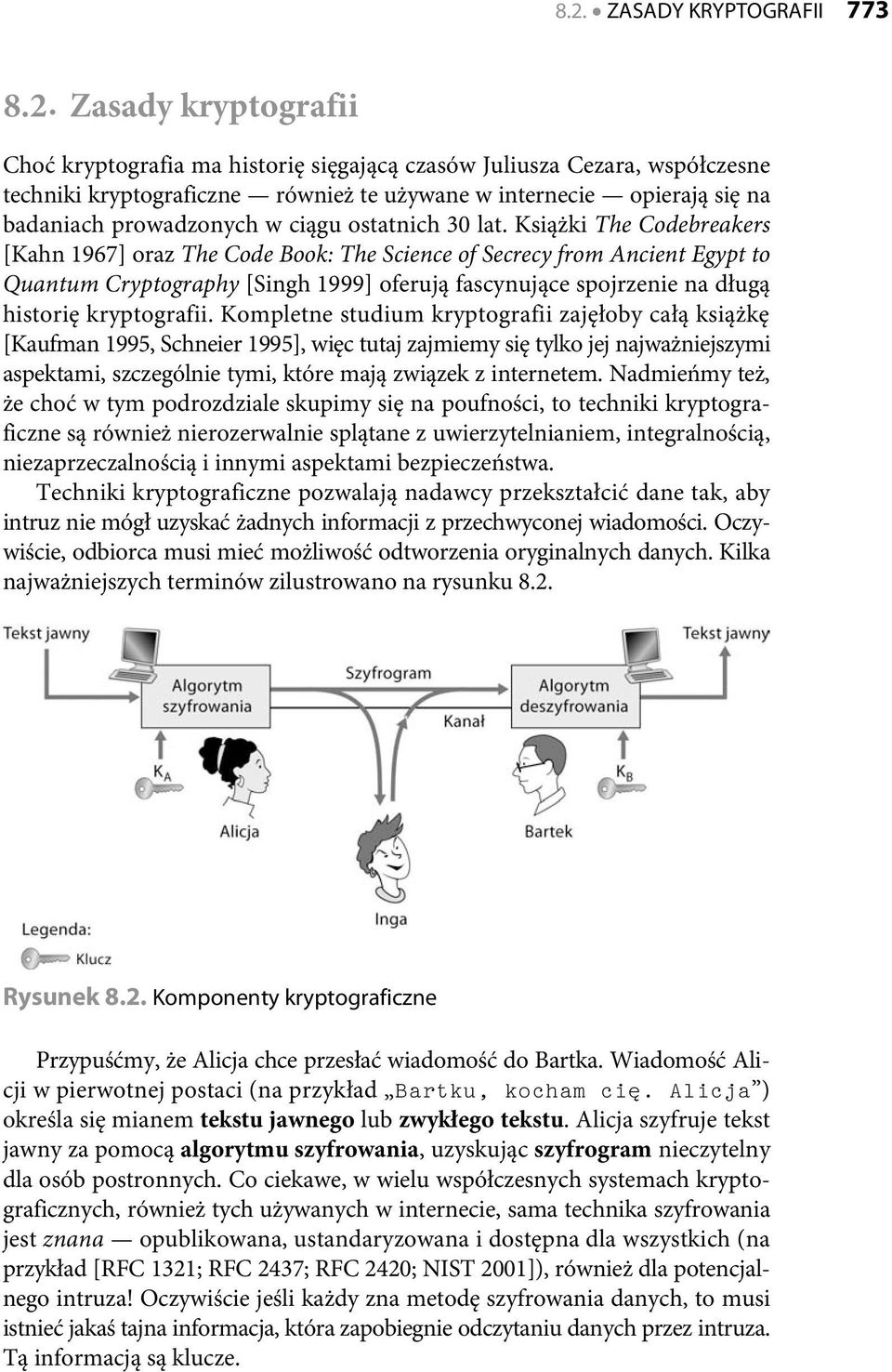 Książki The Codebreakers [Kahn 1967] oraz The Code Book: The Science of Secrecy from Ancient Egypt to Quantum Cryptography [Singh 1999] oferują fascynujące spojrzenie na długą historię kryptografii.