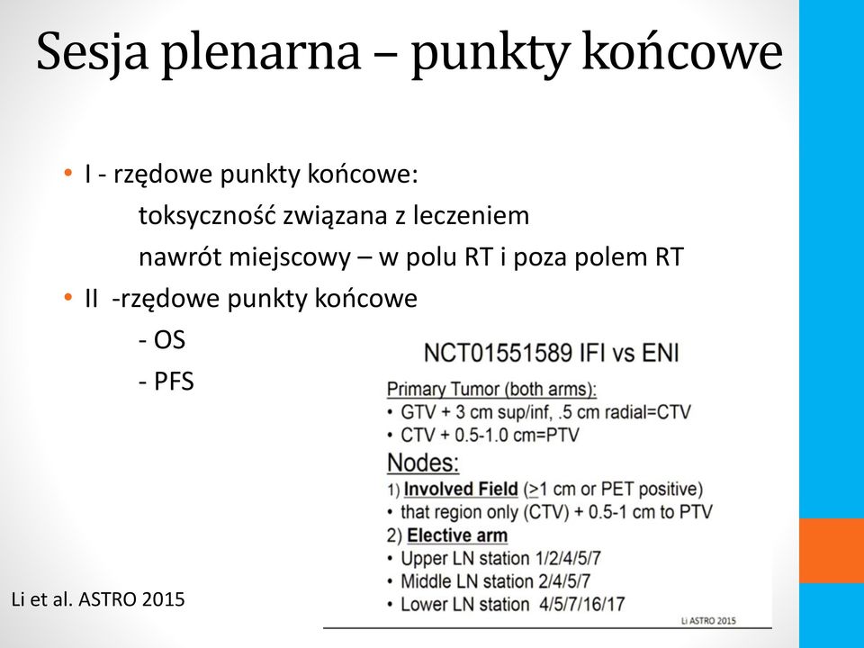 leczeniem nawrót miejscowy w polu RT i poza