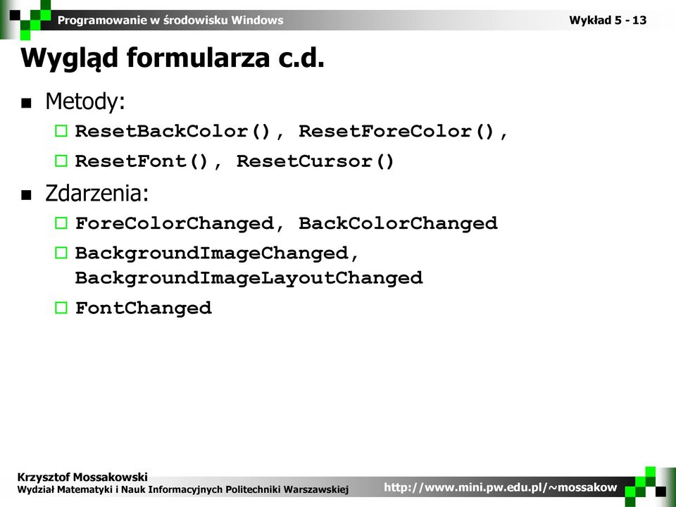 formularza c.d.