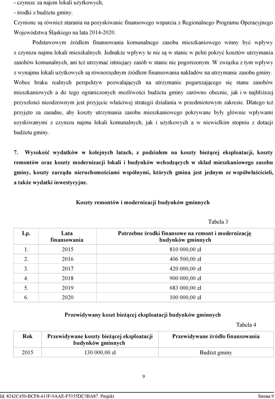 Podstawowym źródłem finansowania komunalnego zasobu mieszkaniowego winny być wpływy z czynszu najmu lokali mieszkalnych.