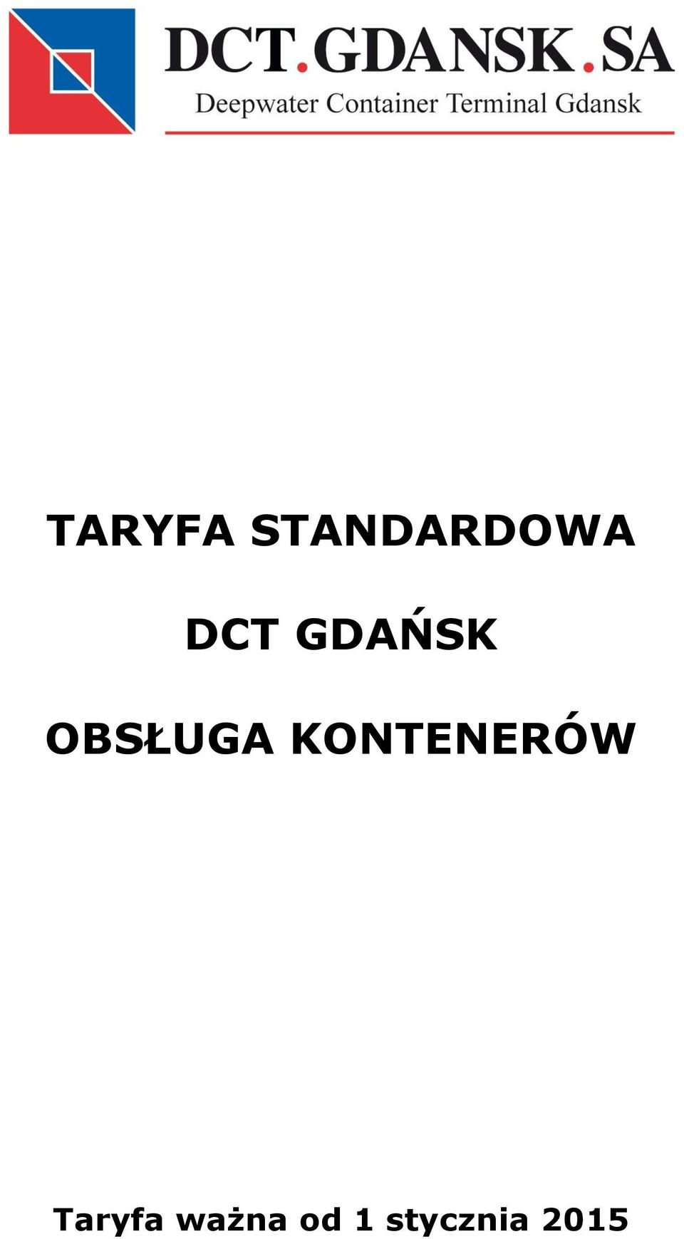 KONTENERÓW Taryfa