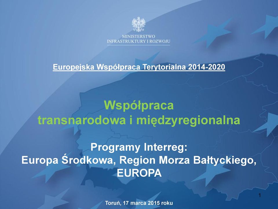 Interreg: Europa Środkowa, Region