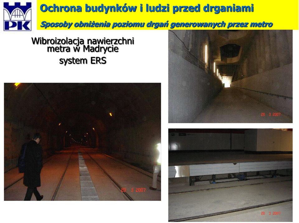 drgań generowanych przez metro