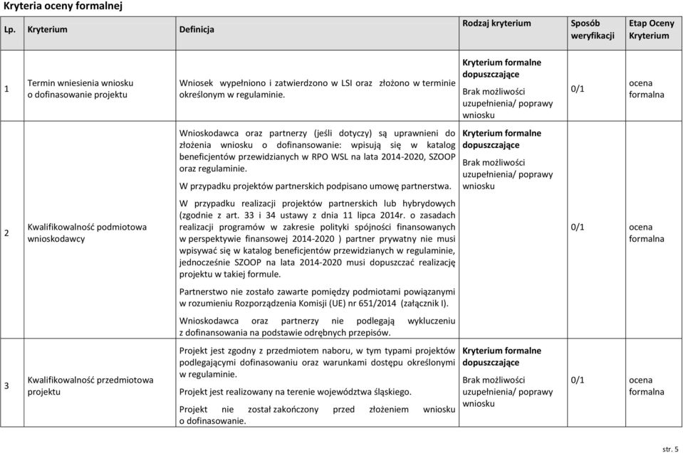 określonym w regulaminie.