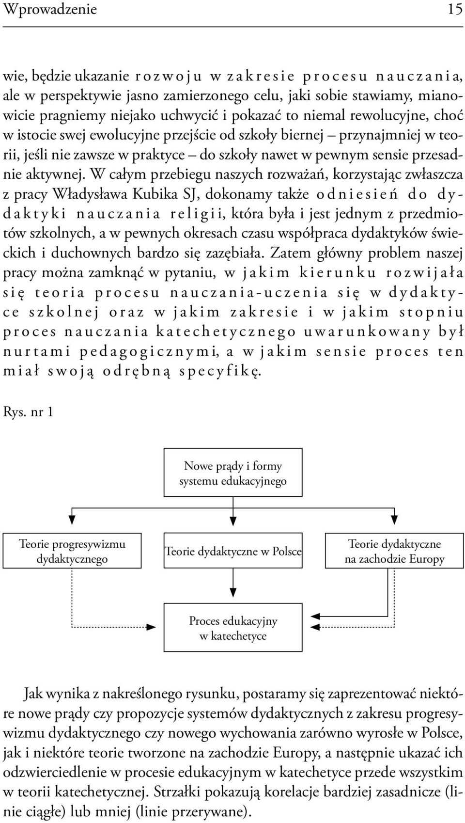 W całym przebiegu naszych rozważań, korzystając zwłaszcza z pracy Władysława Kubika SJ, dokonamy także odniesień do dydaktyki nauczania religii, która była i jest jednym z przedmiotów szkolnych, a w