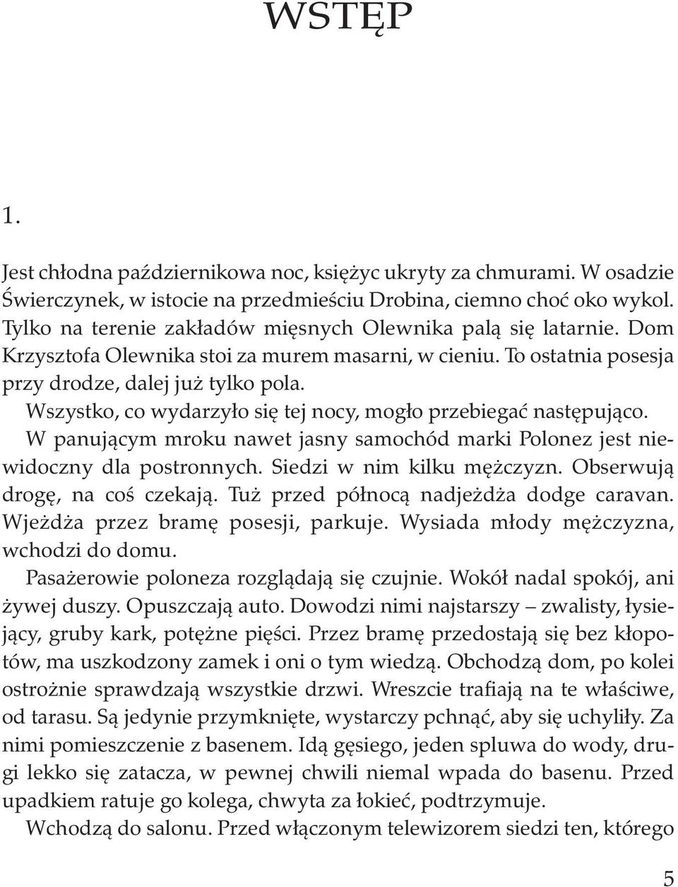 Wszystko, co wydarzyło się tej nocy, mogło przebiegać następująco. W panującym mroku nawet jasny samochód marki Polonez jest niewidoczny dla postronnych. Siedzi w nim kilku mężczyzn.