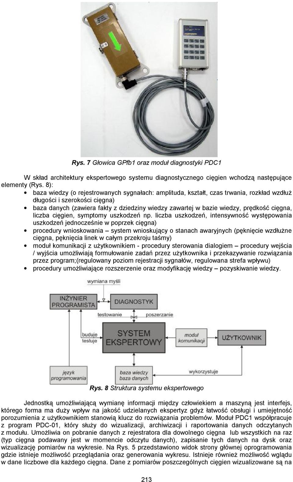 prędkość cięgna, liczba cięgien, symptomy uszkodzeń np.