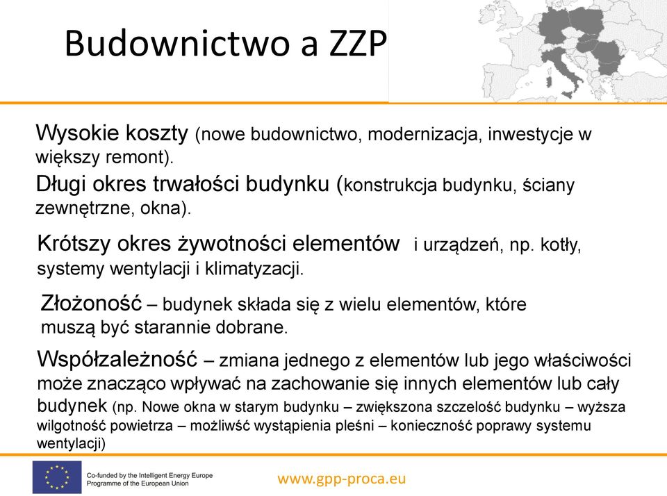 kotły, systemy wentylacji i klimatyzacji. Złożoność budynek składa się z wielu elementów, które muszą być starannie dobrane.