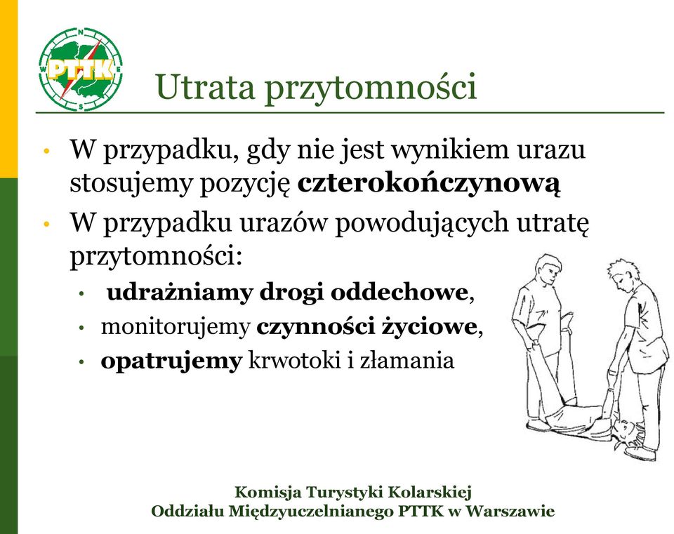 powodujących utratę przytomności: udrażniamy drogi