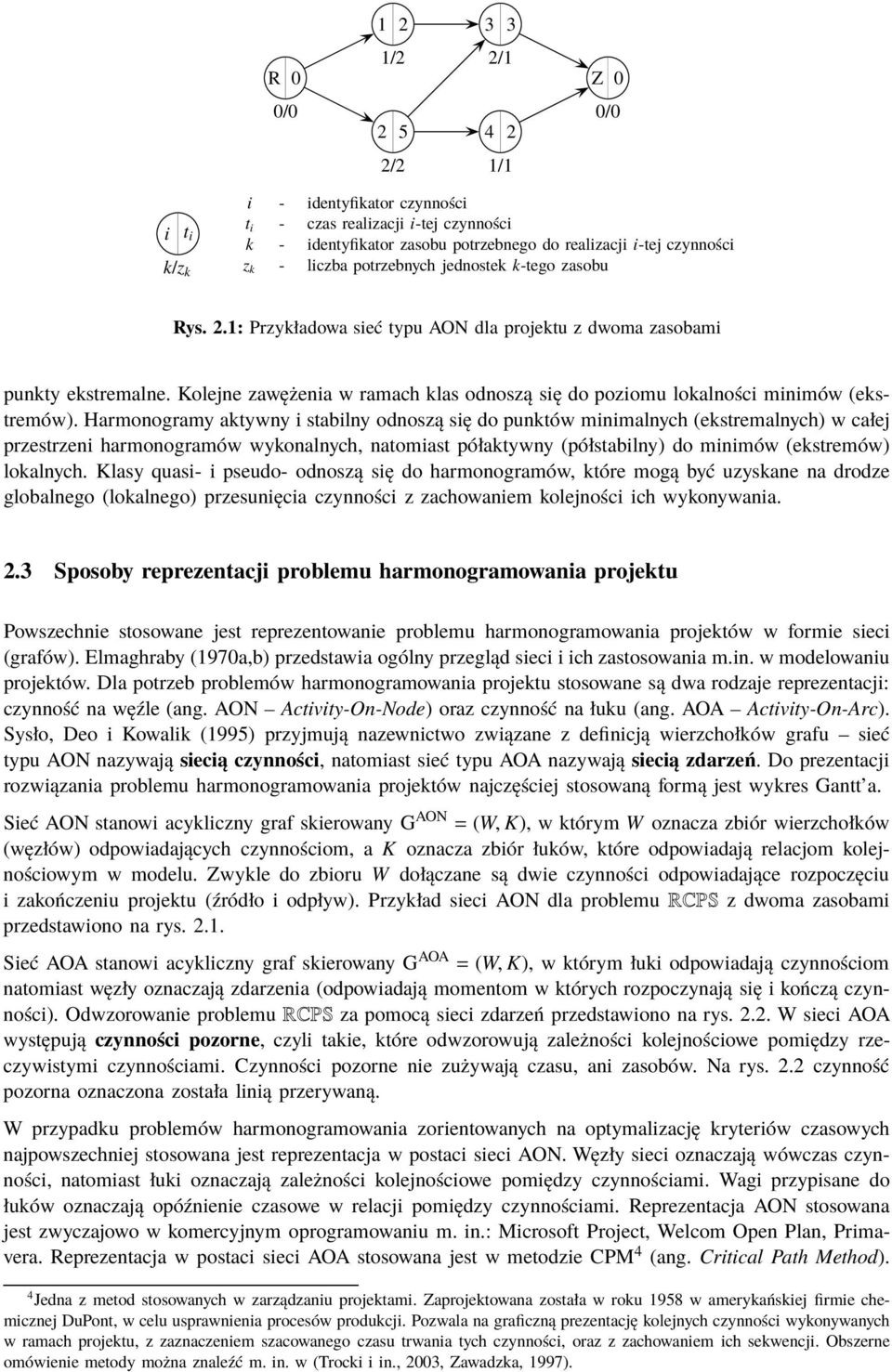 Kolejne zawężenia w ramach klas odnoszą się do poziomu lokalności minimów (ekstremów).