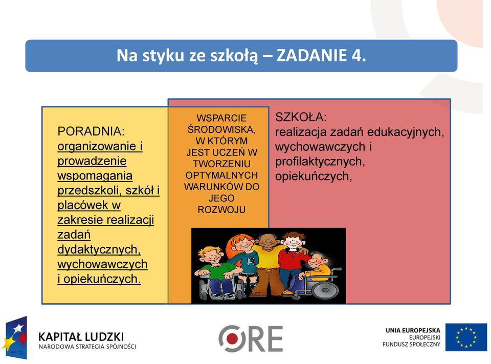 zakresie realizacji zadań dydaktycznych, wychowawczych i opiekuńczych.