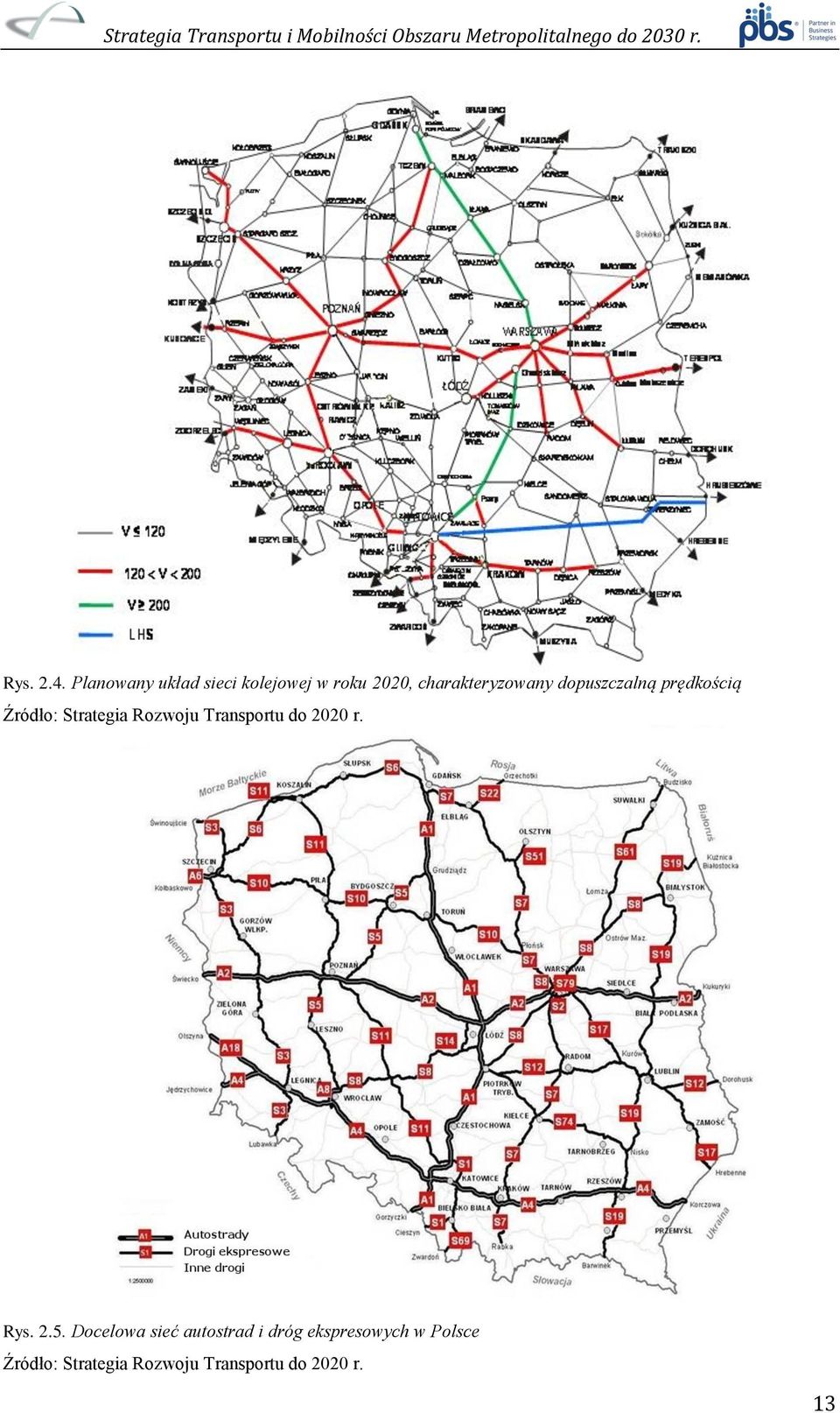 dopuszczalną prędkością Źródło: Strategia Rozwoju Transportu do