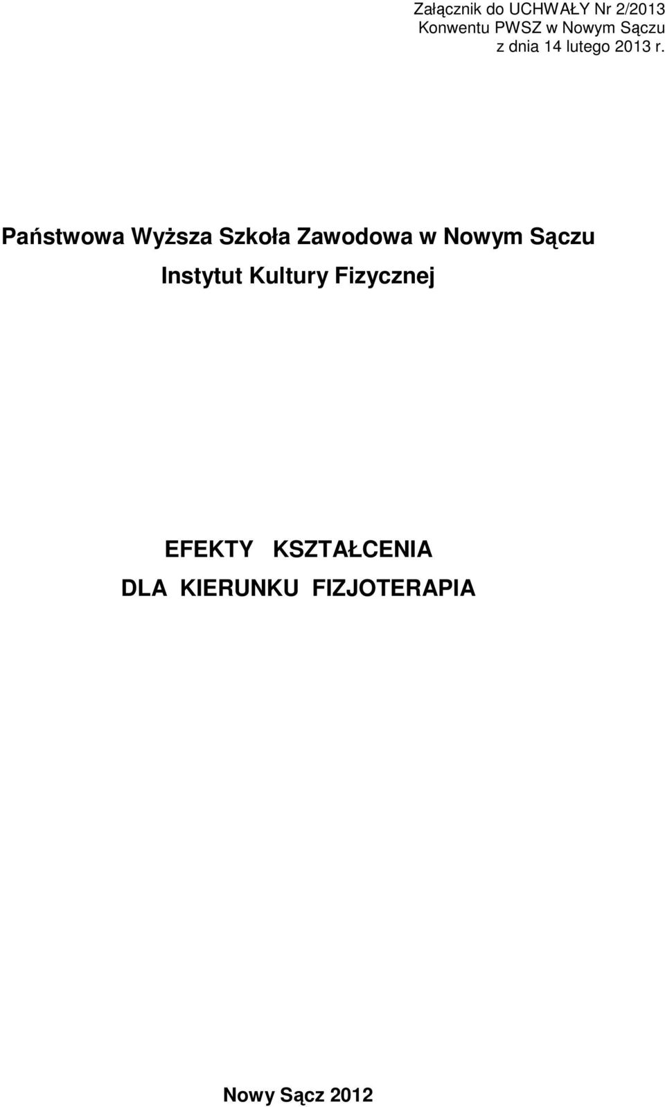 Państwowa Wyższa Szkoła Zawodowa w Nowym Sączu