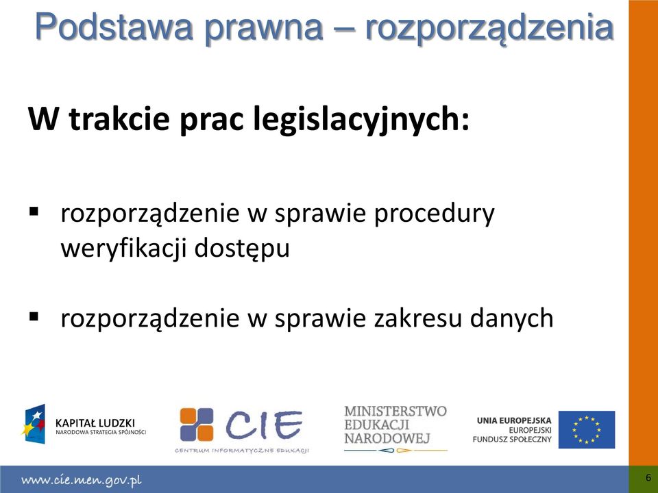 rozporządzenie w sprawie procedury