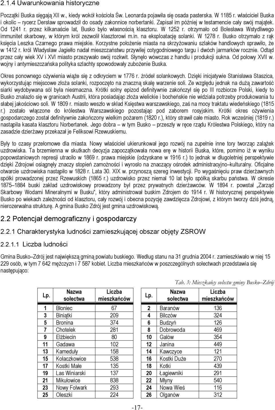 przez kilkanaście lat, Busko było własnością klasztoru. W 1252 r. otrzymało od Bolesława Wstydliwego immunitet skarbowy, w którym król zezwolił klasztorowi m.in. na eksploatację solanki. W 1278 r.